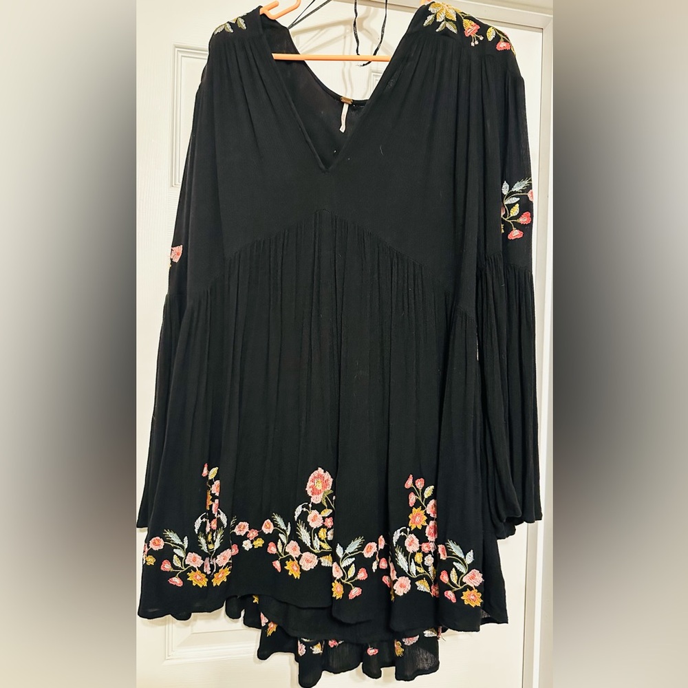 Free People Embroidered Tunic Dress